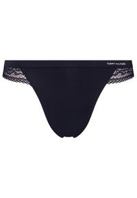 TOMMY HILFIGER - Tommy Hilfiger Stringi UW0UW02473 Granatowy. Kolor: niebieski. Materiał: syntetyk #3