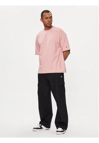 Champion T-Shirt 220017 Różowy Standard Fit. Kolor: różowy. Materiał: bawełna #5