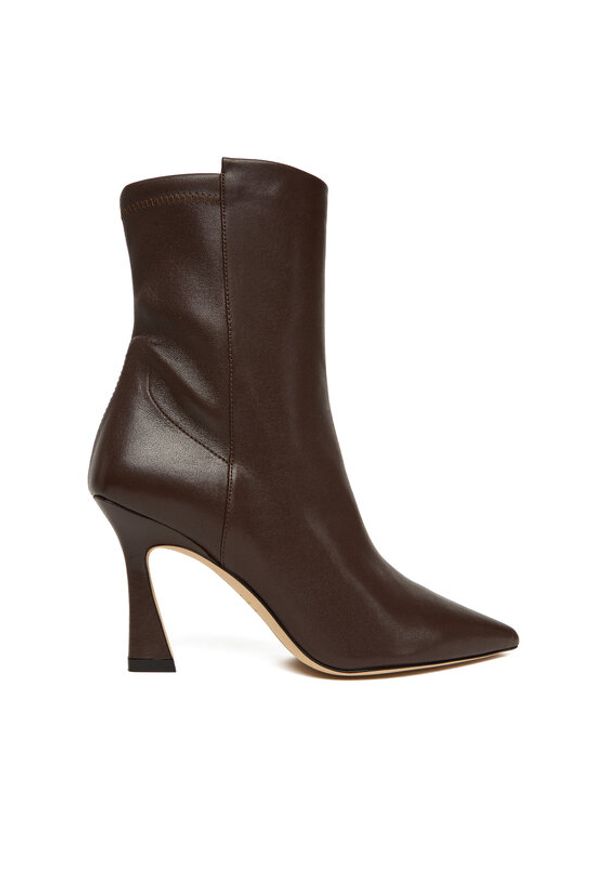 Stuart Weitzman Botki Vinnie SM440 Brązowy. Kolor: brązowy. Materiał: skóra