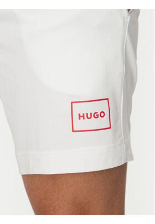 Hugo - HUGO Szorty sportowe Laze 50525247 Beżowy Regular Fit. Kolor: beżowy. Materiał: bawełna. Styl: sportowy