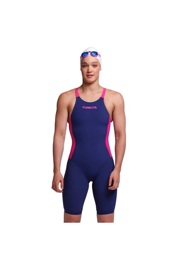 FUNKITA - Strój kąpielowy startowy damski Funkita Apex Viper Tidal Blast. Kolor: wielokolorowy, różowy, niebieski