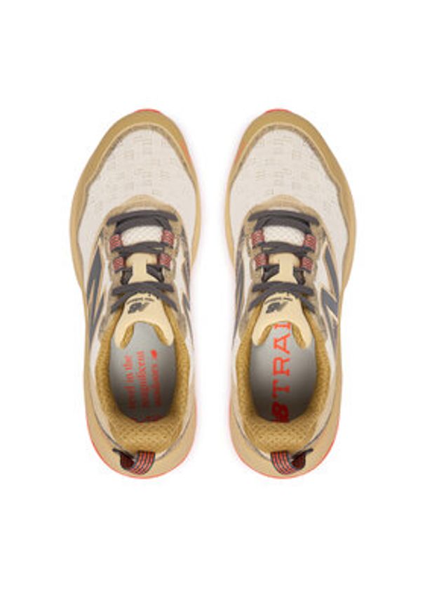 New Balance Buty do biegania Fresh Foam X Hierro v9 MHIER9N8 Beżowy. Kolor: beżowy. Materiał: materiał