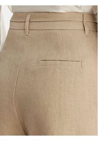 Eleh Bermudy SS260320 Beżowy Relaxed Fit. Kolor: beżowy. Materiał: len #5