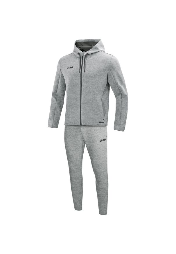 Dres Jako Premium Basics. Kolor: szary. Materiał: dresówka. Sport: fitness