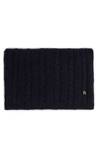 TOMMY HILFIGER - Tommy Hilfiger Szalik Timeless AW0AW16990 Granatowy. Kolor: niebieski. Materiał: akryl #3