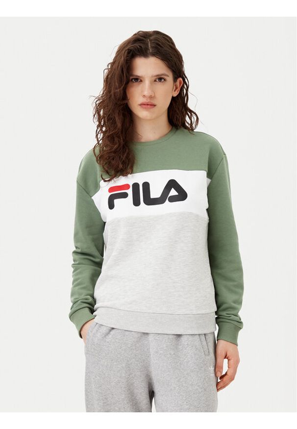 Fila Bluza Leah 687043 Kolorowy Regular Fit. Materiał: bawełna. Wzór: kolorowy