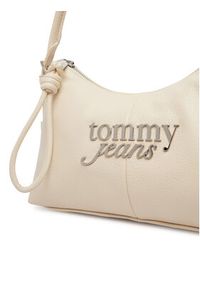 Tommy Jeans Torebka Metal Logo Shoulder Bag AW0AW18468 Biały. Kolor: biały. Materiał: skórzane #4
