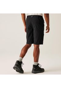 Regatta - Spodenki męskie Highton długie. Kolor: czarny. Materiał: materiał. Długość: długie. Sport: turystyka piesza #2