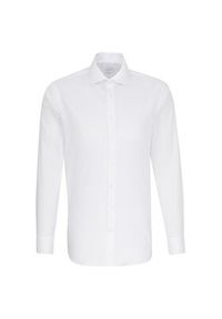 Seidensticker Koszula 01.293677 Biały Shaped Fit. Kolor: biały. Materiał: bawełna #10