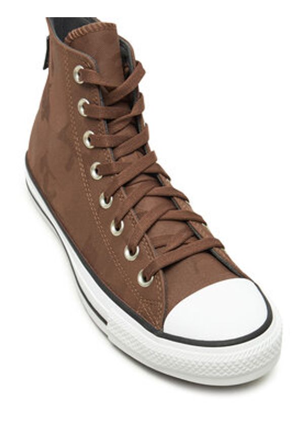 Converse Trampki Chuck Taylor All Star Tectuff Waterproof Camo A08567C Brązowy. Kolor: brązowy. Materiał: skóra