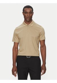 BOSS Polo H-Paras 50537954 Beżowy Regular Fit. Typ kołnierza: polo. Kolor: beżowy. Materiał: syntetyk, bawełna #1