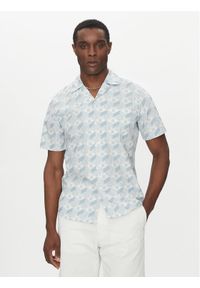 Hugo - HUGO Koszula Ellino 50539705 Błękitny Regular Fit. Kolor: niebieski. Materiał: bawełna #1