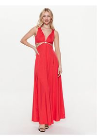 Pinko Sukienka wieczorowa 100932 A0RM Czerwony Regular Fit. Kolor: czerwony. Materiał: syntetyk. Styl: wizytowy