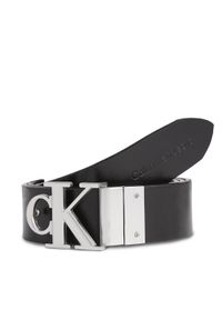 Calvin Klein Jeans Pasek Damski Round Mono Pl Rev Lthr Belt 30Mm K60K611489 Czarny. Kolor: czarny. Materiał: skóra #1