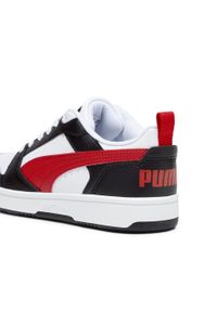 Buty Sportowe Dziecięce Puma Rebound V6 Lo Jr. Kolor: czarny, biały, czerwony, wielokolorowy. Sport: turystyka piesza
