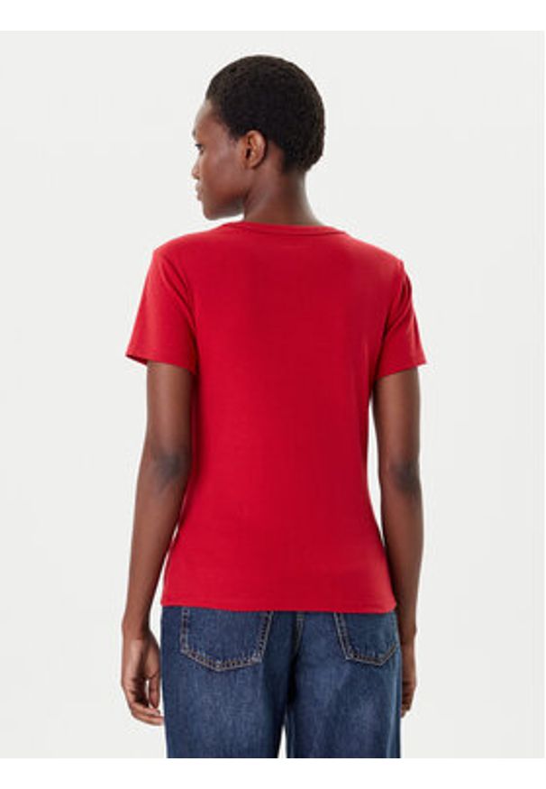 Hugo - HUGO T-Shirt Deloris 50512002 Czerwony Regular Fit. Kolor: czerwony. Materiał: bawełna