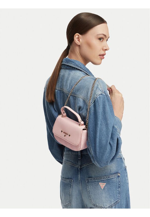 Guess Torebka J4YZ42 WFEN0 Różowy. Kolor: różowy. Materiał: skórzane