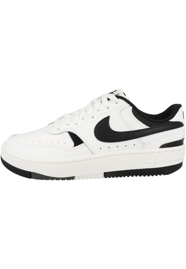 Buty do chodzenia damskie Nike Gamma Force. Okazja: na co dzień. Zapięcie: sznurówki. Kolor: biały, wielokolorowy. Materiał: syntetyk, materiał, zamsz, skóra. Szerokość cholewki: normalna. Sport: turystyka piesza