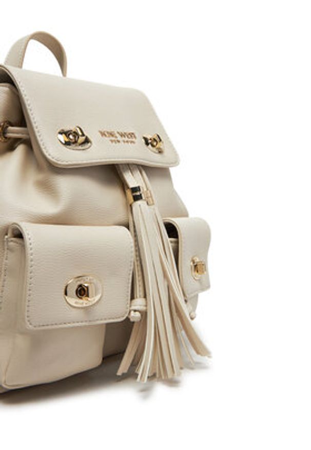 Nine West Plecak LDA7991 Beżowy. Kolor: beżowy. Materiał: materiał