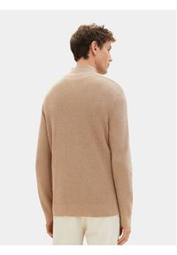 Tom Tailor Sweter 1038315 Brązowy Regular Fit. Kolor: brązowy. Materiał: bawełna #4