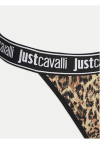 Just Cavalli Komplet 3 par stringów 78PAJU01 CJUT3 Brązowy. Kolor: brązowy. Materiał: bawełna