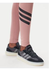 Adidas - adidas Legginsy Future Icons 3-Stripes JE0223 Różowy Slim Fit. Kolor: różowy. Materiał: bawełna