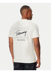 Tommy Jeans T-Shirt Sign DM0DM23177 Kremowy Regular Fit. Kolor: kremowy. Materiał: bawełna #3