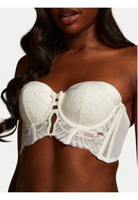 Hunkemöller Biustonosz z fiszbiną Jamie 204547 Biały. Kolor: biały. Materiał: syntetyk #4