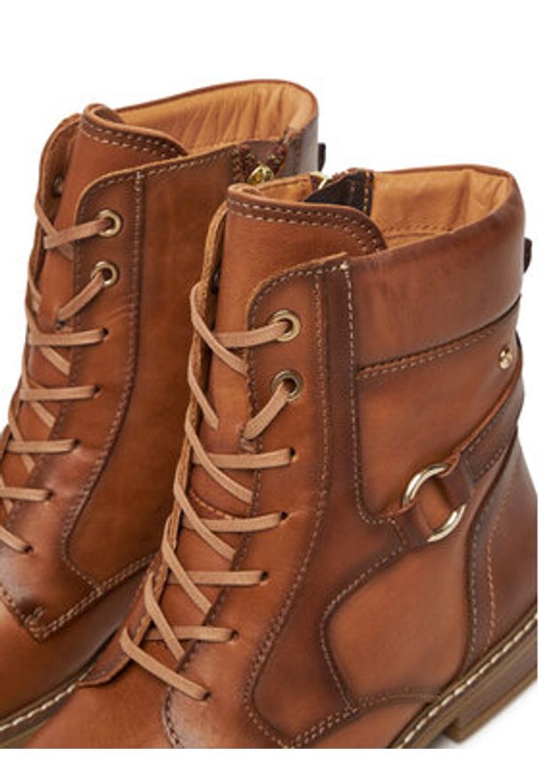 Pikolinos Trzewiki W8J-8718C1 Brązowy. Kolor: brązowy. Materiał: skóra