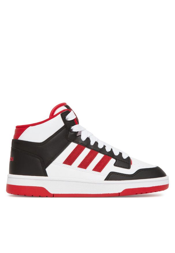 Adidas - adidas Buty do koszykówki Rapid Court Mid JR3160 Biały. Kolor: biały. Materiał: skóra. Sport: koszykówka