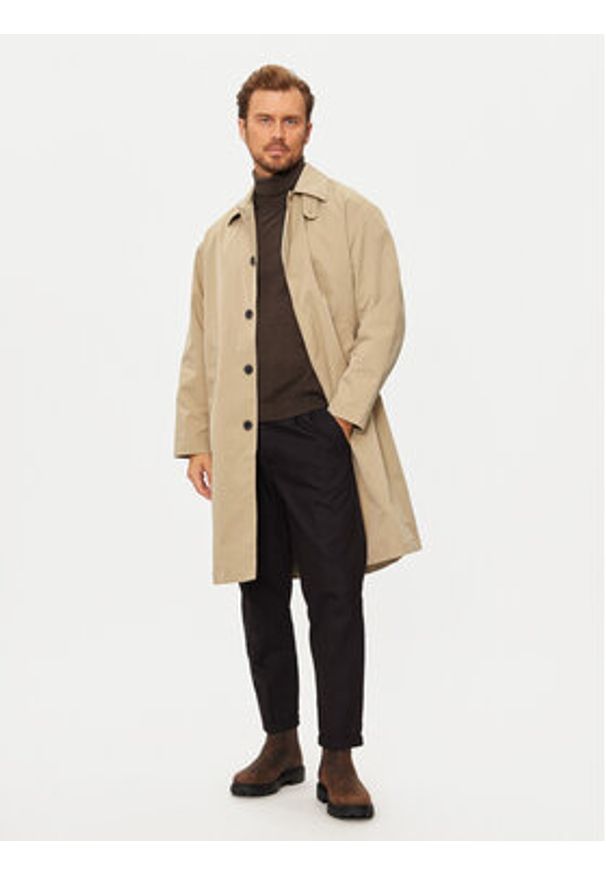 Jack & Jones - Jack&Jones Płaszcz przejściowy Pilo 12260472 Beżowy Regular Fit. Kolor: beżowy. Materiał: syntetyk