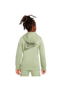 Bluza dziecięca Nike Sportswear Standard Issue. Kolor: zielony