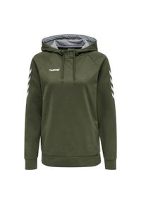 Bluza do piłki ręcznej damska Hummel hml GO z kapturem. Typ kołnierza: kaptur. Kolor: zielony, brązowy, wielokolorowy #1