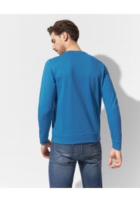 PAUL & SHARK - Niebieska bawełniana bluza z logo. Kolor: niebieski. Materiał: bawełna. Długość rękawa: długi rękaw. Długość: długie