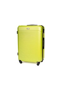 Solier - Walizka podróżna twarda średnia M 24' SOLIER STL945 żółta. Kolor: żółty. Materiał: kauczuk, guma, materiał. Styl: elegancki
