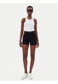 Calvin Klein Jeans Szorty jeansowe J20J225154 Czarny Mom Fit. Kolor: czarny. Materiał: bawełna #3