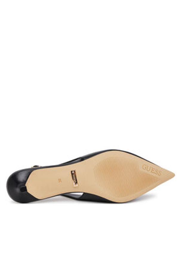 Guess Czółenka FLTJES LEA05 Czarny. Kolor: czarny. Materiał: skóra