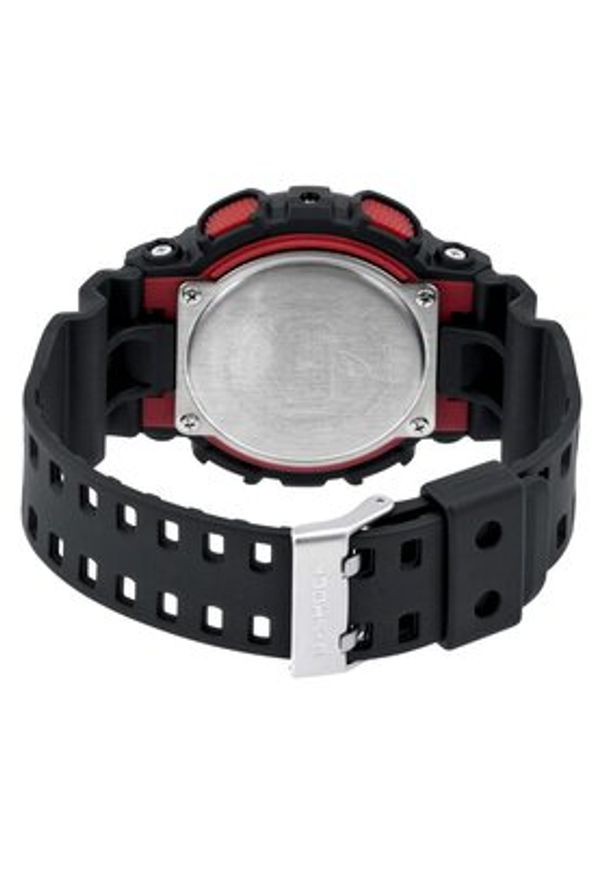 G-Shock Zegarek GA-100-1A4ER Czarny. Kolor: czarny. Materiał: syntetyk