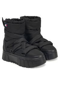 Tommy Jeans Śniegowce Tjw Chunky Snow Boot Nylon EN0EN02842 Czarny. Kolor: czarny. Materiał: materiał #3