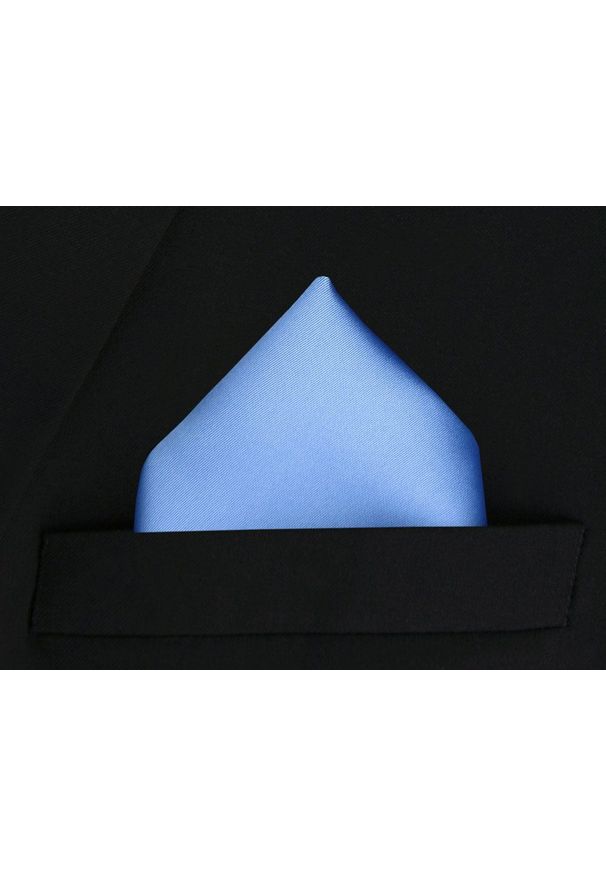 Poszetka Męska, Elegancka - Alties - Kolor Jasnoniebieski. Kolor: niebieski. Materiał: poliester