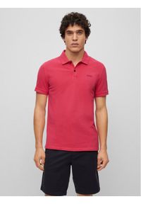 BOSS - Boss Polo 50468576 Różowy Regular Fit. Typ kołnierza: polo. Kolor: różowy. Materiał: bawełna