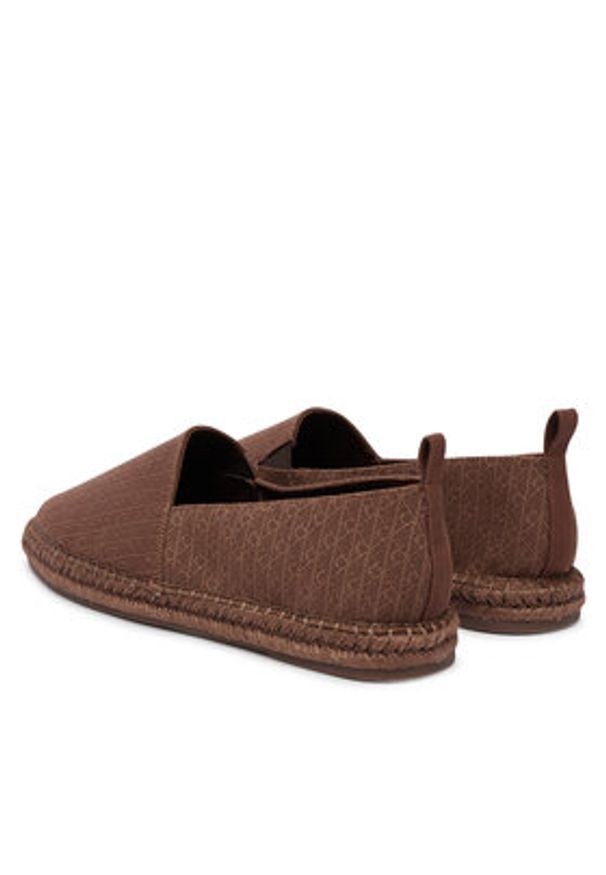 Calvin Klein Espadryle Espadrille Aop Cv HM0HM02231 Brązowy. Kolor: brązowy. Materiał: materiał