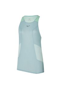 Damski tank top Mizuno Dryaeroflow. Kolor: niebieski. Sport: bieganie #1