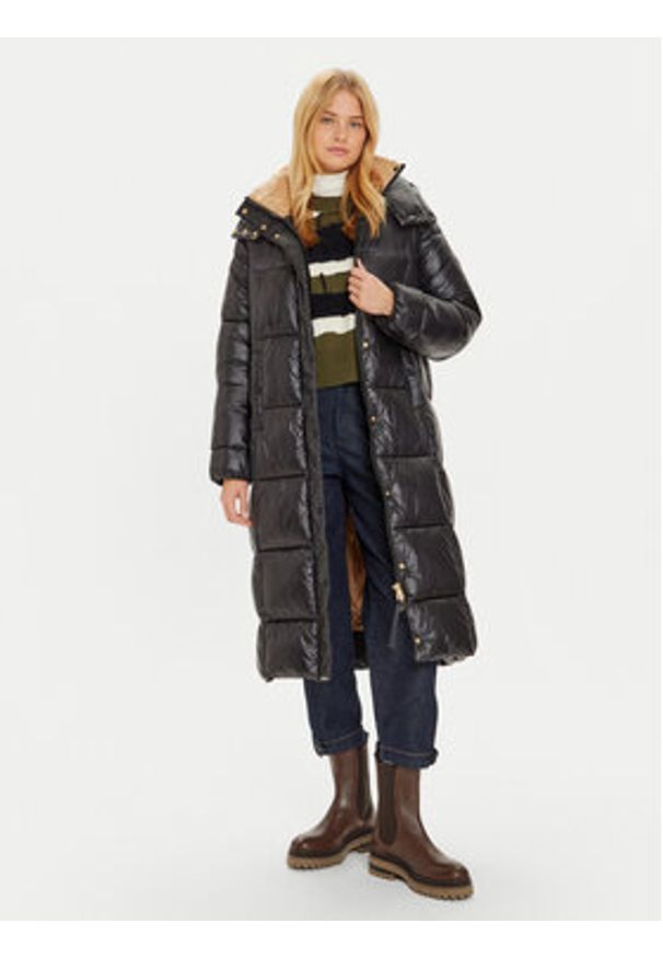 JOOP! Płaszcz zimowy 58 JW244C181 30044189 Czarny Regular Fit. Kolor: czarny. Materiał: syntetyk. Sezon: zima