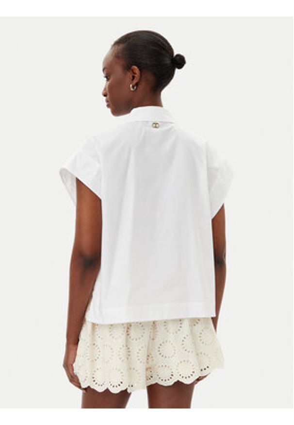 TwinSet - TWINSET Koszula 251TP2171 Biały Regular Fit. Kolor: biały. Materiał: bawełna