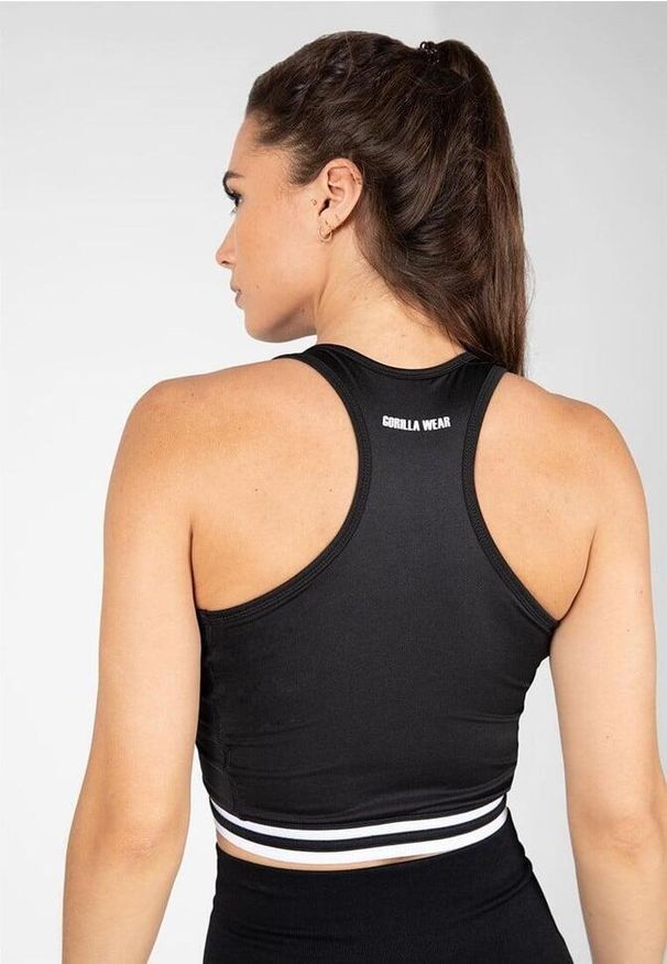 GORILLA WEAR - Mesa Top z zamkiem błyskawicznym z przodu - Czarny. Kolor: czarny. Sport: fitness