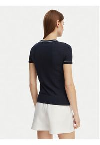 Lacoste T-Shirt TF5289 Granatowy Slim Fit. Kolor: niebieski. Materiał: bawełna #3