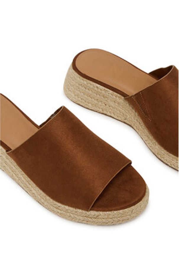 ONLY Shoes Espadryle 15341286 Brązowy. Kolor: brązowy. Materiał: skóra
