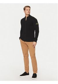 Stone Island Kardigan 8115519C2 Czarny Regular Fit. Kolor: czarny. Materiał: wełna #4