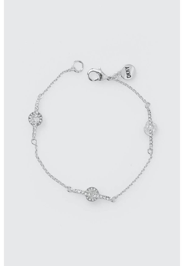 DKNY - Dkny bransoletka damska. Kolor: srebrny